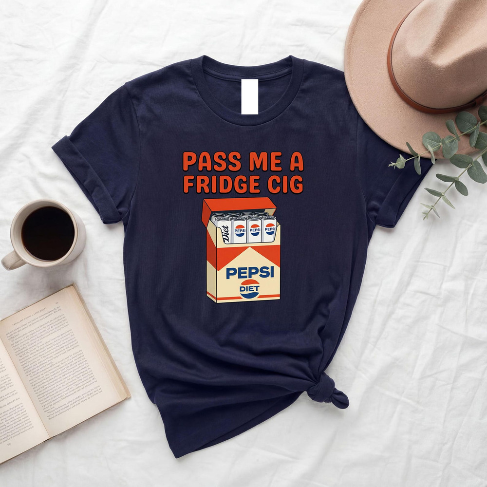 Pass Me A Fridge Cig Diet Pepsi Navy Tee